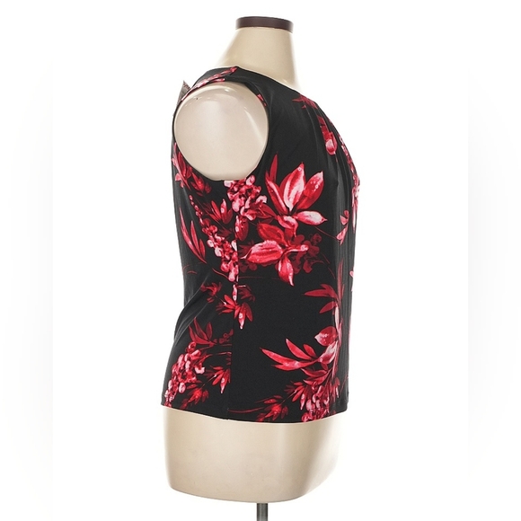 Calvin Klein Black Sleeveless Blouse Halter Neckline XL NWT - Picture 4 of 7